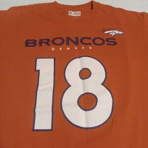 Denver Bronco's Men's Peyton Manning Jersey SS Shirt Size L NFL Team Apparel